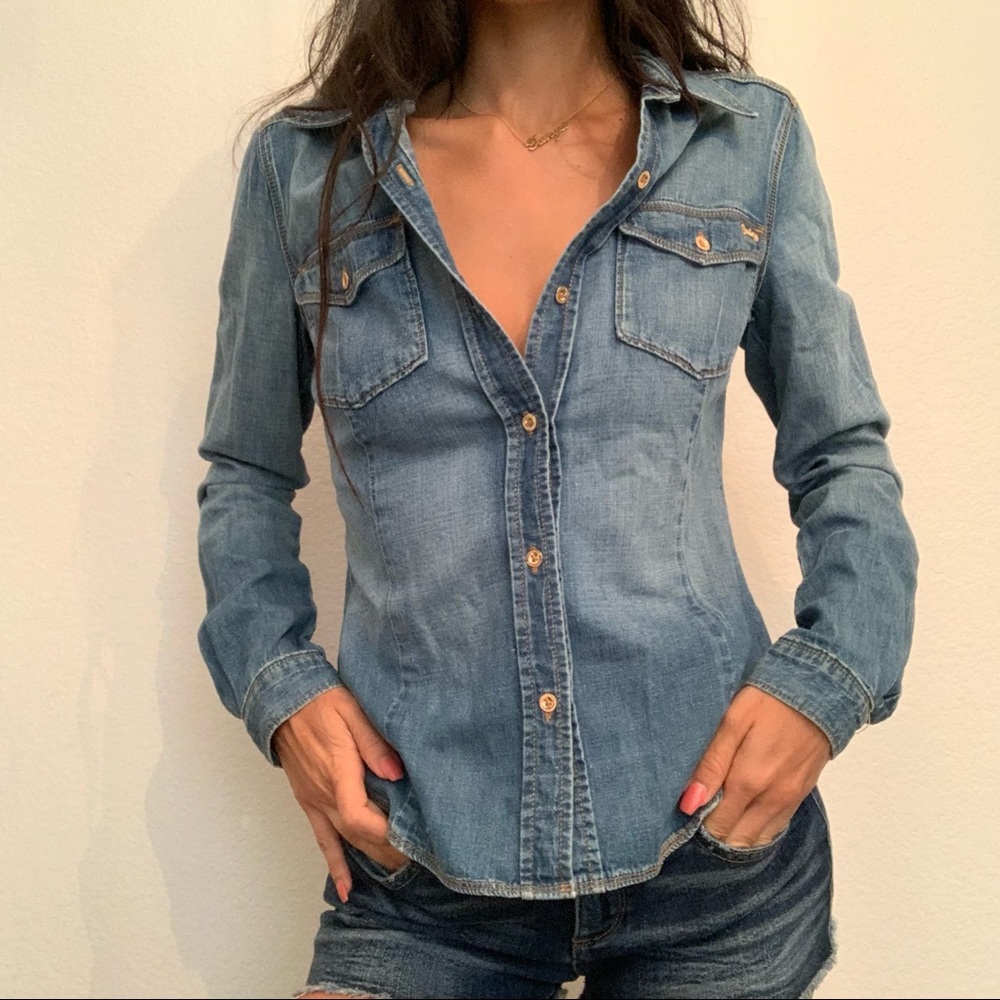 Juicy Couture Jean shirt blouse
